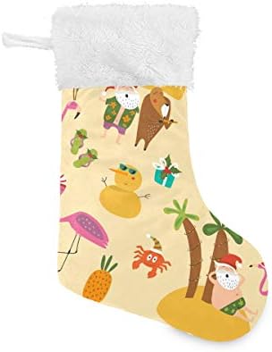 Пимилагу тропскиксмасет Божиќни чорапи 1 пакет 17,7 , виси чорапи за Божиќна декорација