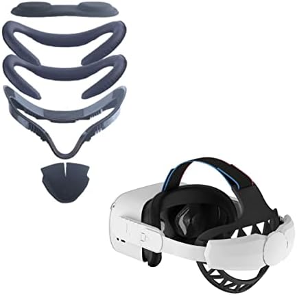 Пет парчиња сетови VR интерфејс за лице и дизајн надграден елитен каиш компатибилен за потрага 2