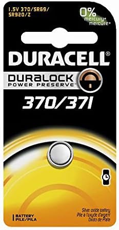 12-Пакет Дурацел 370/371 Батерии 1.5 Волти Сребро Оксид Копче Монета