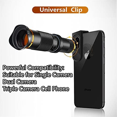 SDGH телекопски леќи 4K Universal Телефото Телефонски леќи за фотоапарати за комплет за мобилни леќи за паметни телефони вклучуваат