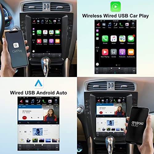 Андроид Автомобил Стерео За Lexus е 2010-2012 Висока Верзија 10.4 Инчи За GPS Навигација Екран На Допир Со Bluetooth, WiFi Радио
