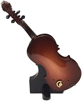 Sky Mini симпатична музичка кутија во форма на виолина со нежен штанд