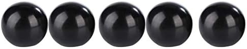 5 парчиња црна бакелитска топка лост копче, женски конец на бакарна орев за машински алати
