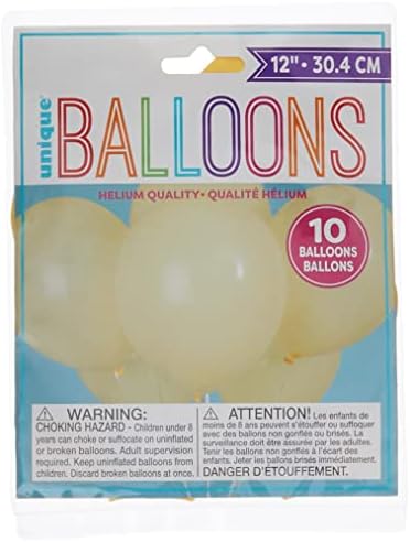 Уникатни Балони За Забави Од Латекс, 12, Слонова Коска