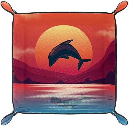 Лорвис дигитална природа скокање на кутија за складирање на делфин кутија корпи за корпи за корпи за канцелариски дом