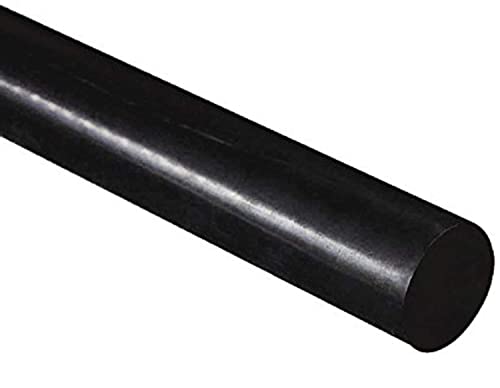 HDPE полиетилен тркалезна шипка со висока густина, црна дијаметар од 20мм x 300mm долг степен А PE 500