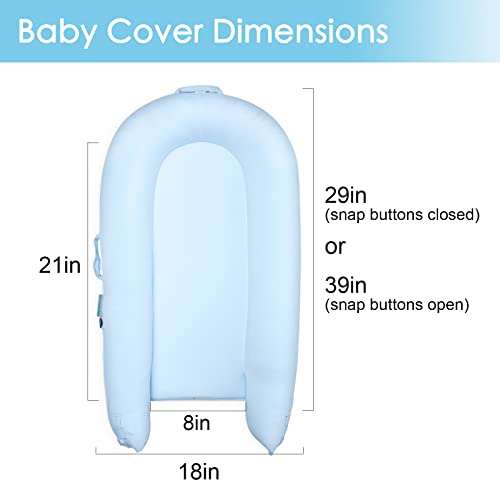 Органско памучно бебе резервно покритие за Dockatot Deluxe+ доки | Покрив за гнездо на хипоалергичен новороденче |
