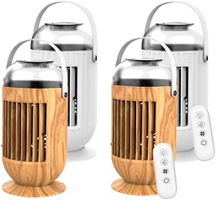 Вентилатор за ладење на климатик со таблети Baoblaze, за лесно тело, бело со далечински управувач