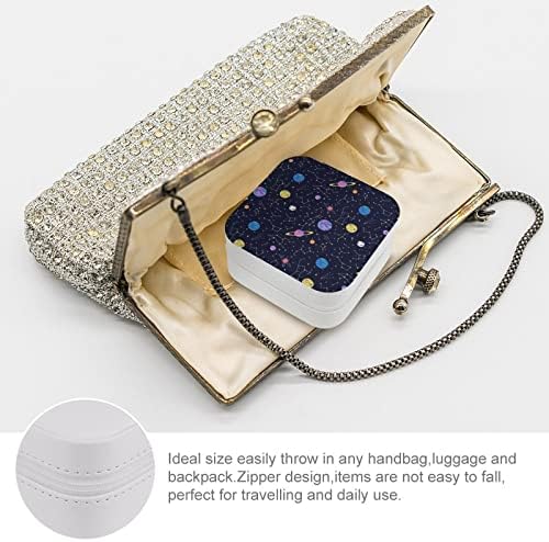 Galaxy Constвездија и планети патувања за кутија за накит Организатор за складирање на држачи за складирање на жени за жени девојки