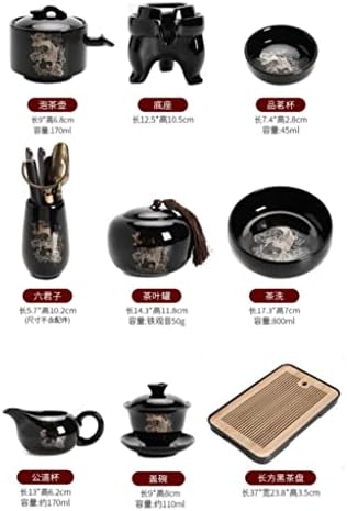CXDTBH Кунгфу чај постави дома автоматски чај правејќи богови керамички камени за пиење чајник чајници