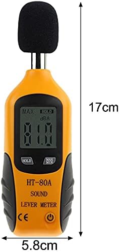 Мерач на дигитално ниво на звук на мерач на мерач на мерка на звук 30 - 130 dB Аудио бучава мерка на уреди со двојни опсези