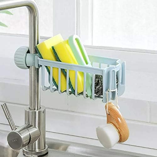 Слама кујна мијалник за мијалник сунѓер сапун организатор за складирање на рак на држачот за држачи за држачи