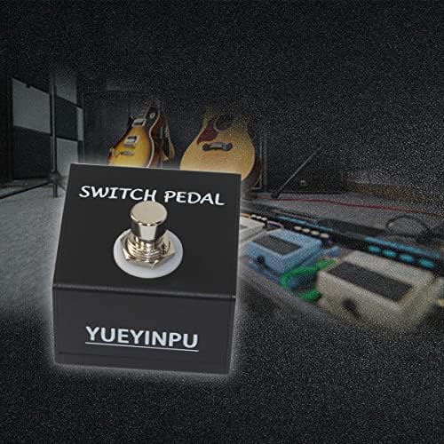 Yueyinpu педал за прекинувач за чешма за ефекти на гитара за педали моментално стапало со кабел TS