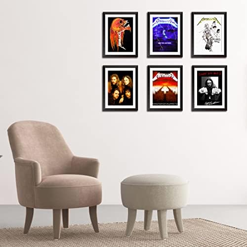Постери на Шендлер Бенд - сет од 6 компјутери Нерасположено платно печати рокенрол постери за гроздобер бенд 8*10 '' Музички постери
