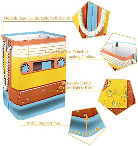 Unicey магнетна лента водоотпорен преклопување на алиштата за преклопување корпа за детска соба спална соба бебе расадник