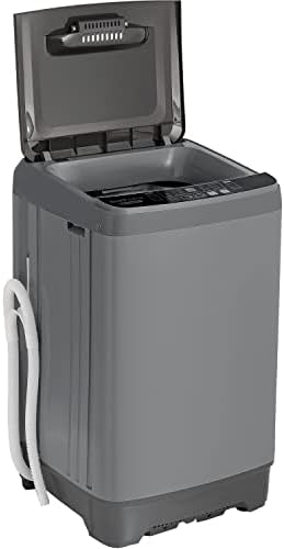 Деко дома целосно автоматска преносна машина за перење, 1,8 кубни. FT, 16LB капацитет, 10 програми за паметно чистење, влезна вода и пумпа