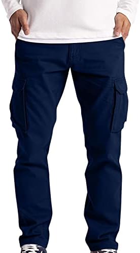 Dudubaby Mens Slim Fit Pants Машки спортски обични панталони со џогирање на лесна работа за пешачење, панталони на отворено,