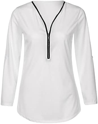 Есен лето поштеда кошула на блуза за девојки 2023 година со долг ракав шифон длабок v врат обичен бранч врвот Ју Ју