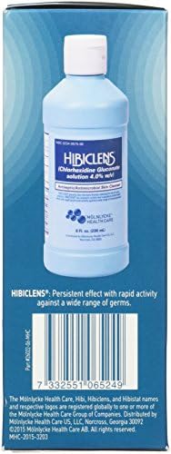 Hibiclens - антимикробно, антисептички сапун и средство за чистење на кожата - 8oz - за дома и болница - 4% CHG