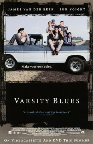 Varsity Blues Оригинален автентичен постер за видео филмови 27x40 - едностран - Jamesејмс Ван - Дер Бек - Jonон Војт