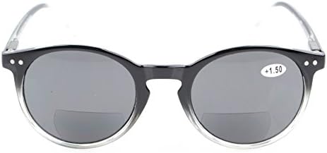 Очен пипер Заштедете 10% на 1 Пакет Бифокални Очила За Сонце Читачи Со Пролетни Шарки И 1 Пакет Мали Овални Тркалезни Очила За Сонце Црни +2.00