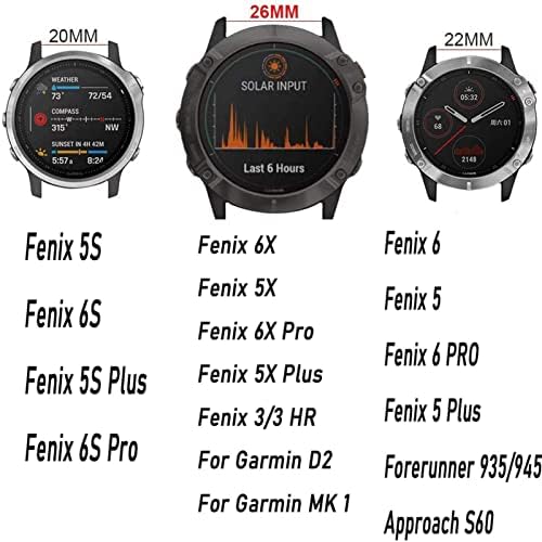 NANWN 20/22/26mm Watchband за Garmin Феникс 6 6S 6X Pro 5 5X 5S Плус 3HR 935 MK2 Силиконски Бенд Брзо Ослободување Часовник Lasyfit