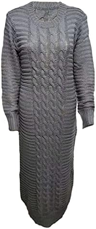 Женски џемпери фустани фустани пад на забавата на вратот Зимски фустан Клуб со едно парче исмејувачки џемпер фустан од џемпер