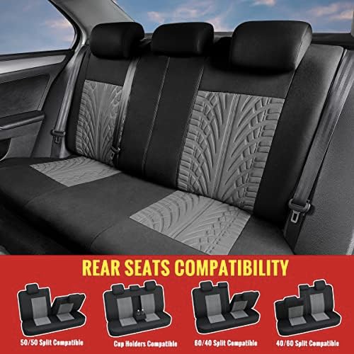 Опфаќа целосен сет на седиштето на автомобилот Autoyouth, предни капаци на седиштата со предни корпи со сет на седиштето на седиштето