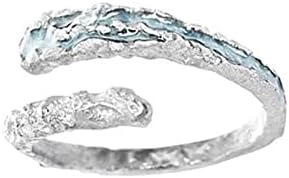 Модни прстени за жени Rhinestone Широки нараквици за лемење Кристал фенси долга сребрена дијамантска нараквица за нараквица прилагодлив