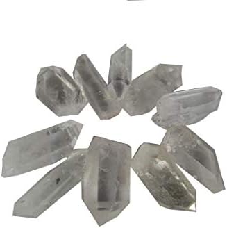 Circuitoffice 10 парче одделение При природно чиста кварц кристална точка, со големина од околу 0,75-1,5 , за завиткување на накит, собирање,