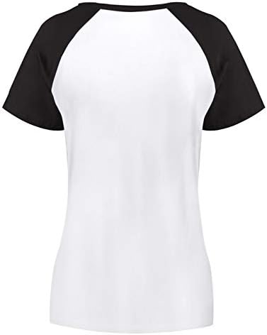 Платипус Дакбил женски краток ракав маица Бејзбол графички мета Раглан летен врвен памук