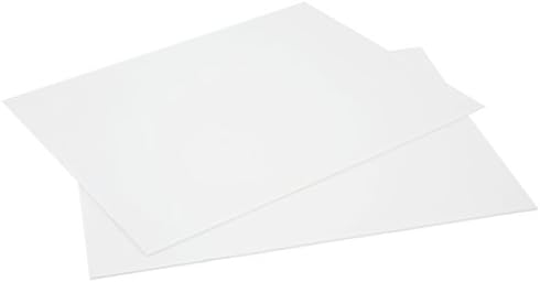 Брановидни Пластични Лимови За Внатрешна И Надворешна Употреба-Табла За Постери Со Дебелина Од 4 Мм, 24х36 Инчи-Пакување од 2 Бели Пластични Плочи-Водоотпорни Листови