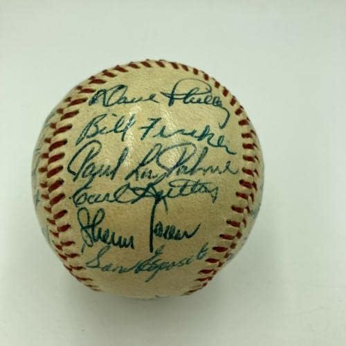 1957 Тимот на Чикаго Вајт Сокс потпиша автограмиран бејзбол со Нели Фокс - автограмирани бејзбол