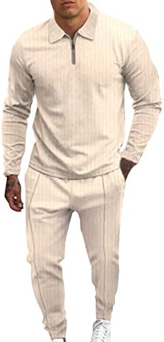 Менс велур џогирање костуми на машка лежерна лента со две парчиња сет патент јака блуза џебни панталони поставени мода