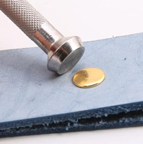 Welliestr 4 големина на занитки за поставување челик за удирање со ракави за рачно занаети за кожен занает DIY