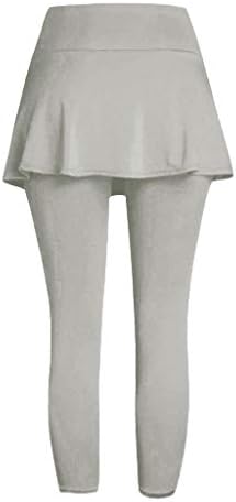 Женски обични здолништа хеланки тениски панталони спортски фитнес исечени кулоти со високи хеланки на половината дебели