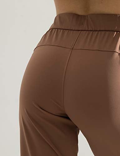 Ajisai Petite/Редовни женски 7/8 џогери патни панталони со џебови дневна панталони за вежбање
