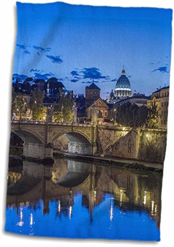 3Drose Rome, Tiber River и Ponte Vittorio Emanuele - крпи