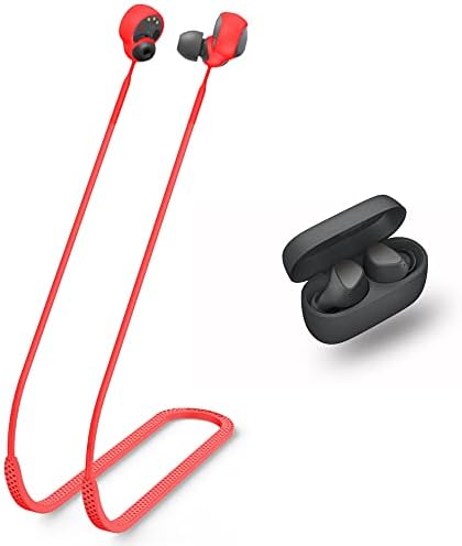 Smaate анти-изгубени ленти компатибилни со Jabra Elite 3 безжични ушни уши, мек силиконски кабел за анти-паѓање за време на спортот