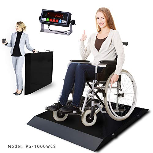 Meilestone MS-WCS1000 1000x0. 1lb Инвалидска Количка Скала/Преносни Мала Тежина Кат Инвалидска Количка скала | Со Двојна Рампа…