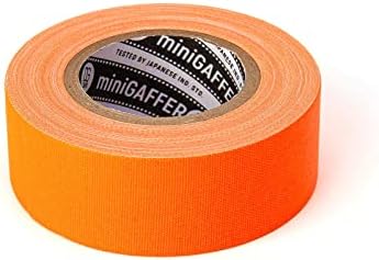 Дгтапе 2 инчи x 30 двор - флуоресцентна портокалова лента за гафер | Премиум одделение Pro Gaffer Tape | 120MESH ткаенина | Супер Wrietable