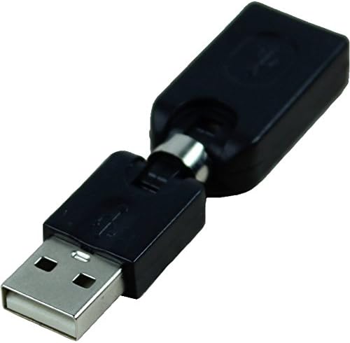 Qonia Black USB 2.0 машки до USB адаптер за агол на ротација