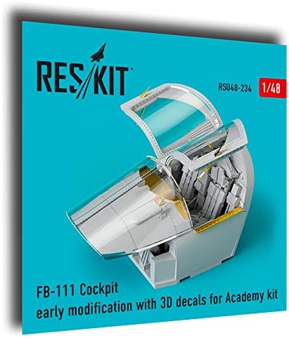 Reskit RSU48-0234 1/48 FB-111 Кокпит Рана модификација со 3Д декларации за