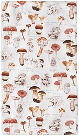 Варун долги рачни крпи рачно нацртани печурки ултра мека крпа Беспрекорни природни растенија шема симпатична слика Абсорбента луксузни