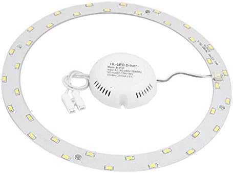 Нов LON0167 AC 180-260V 18W 36 LED светлосен панел 5730 SMD ануларна таванска ламба плоча 6500-7000K (AC 180-260 ν 18W 36 LED-LICHTPANEEL