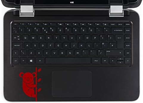 Коала 4 инчи црвена декларација за MacBooks или лаптопи - гордо направено во САД од лепило винил
