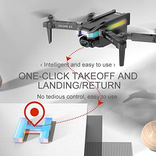 Детска дрон со камера, мини беспилотни летала со камера за возрасни 4K, Daul HD FPV камера далечински управувачки играчки подароци за момчиња девојчиња со надморска висо