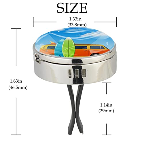 2 парчиња автобус со табли за сурфање автомобил ароматерапија есенцијално масло дифузер шкаф за затворање магнетско затворање со вложувачки