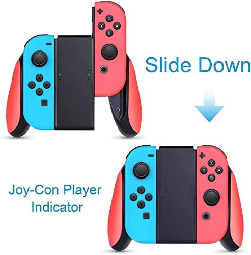 Heystop Grip компатибилен со Nintendo Switch/Switch OLED радосен конзерви, 3 пакувања отпорни на игра контролор на игра за рачки за рачки