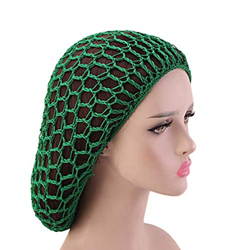 Луксузни девојки додатоци за коса мрежи за коса 2 парчиња капчиња мрежа, мрежна коса мрежа мрежа за спиење капа за коса додатоци за жени за
